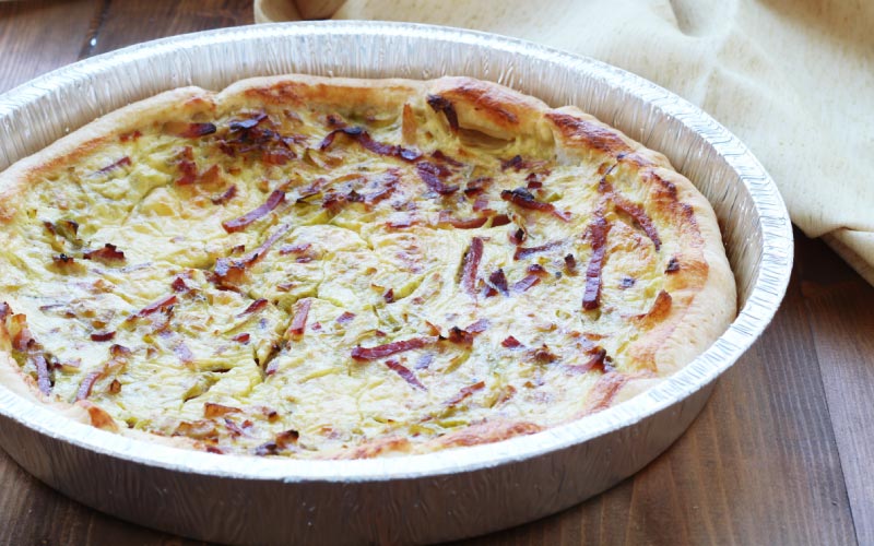Italy – Leek and Smoked Bacon Quiche Recipe
