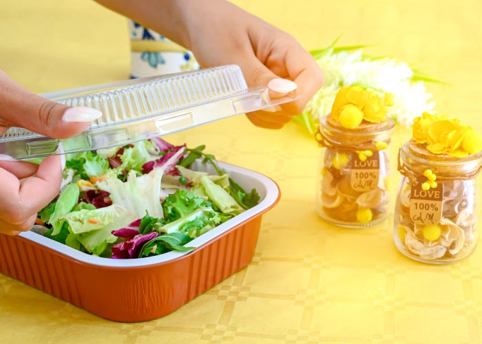 Contenitori da asporto con coperchio