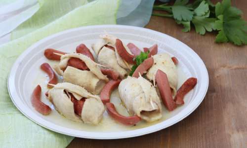 Piatto in Alluminio – Ricetta Involtini Sfiziosi